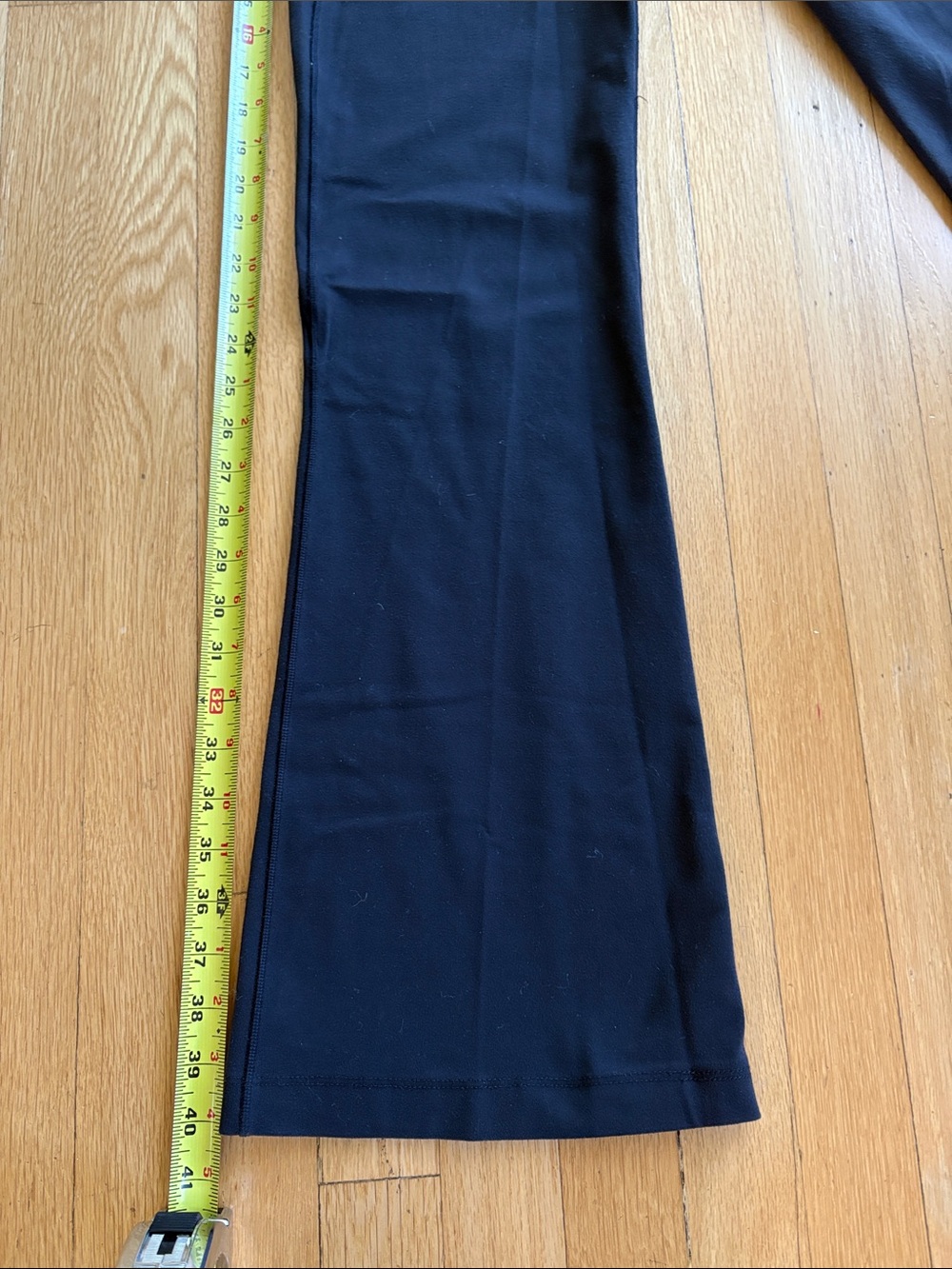 Lululemon size 10 Black Flared Yoga Pants with High Waist - Picture 5 of 8